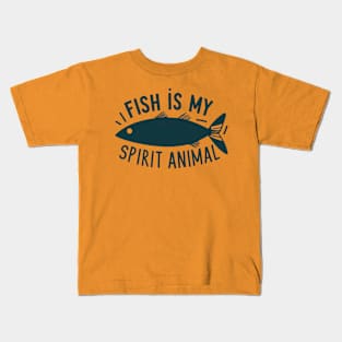 Fish is my spirit animal Kids T-Shirt